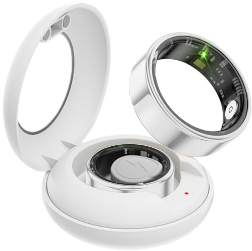 findtime Smart Ring Fitnesstracker Schrittzähler 5ATM Wasserdicht Smartring Fitness Ring Tracker Smartringe Herren Damen Schlaf Ring Pulsmesser Smart Ring Android iOS Sport Ringe Schlaf Tracker