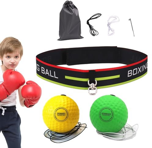 Boxball-Stirnband, Moosgummi, elastisches Kopfband, Boxball, multifunktional, Boxen, reaktionsschnelle Trainingshilfen, verstellbares Box-Trainingszubehör für Anfänger, Fortgeschrittene, Boxer