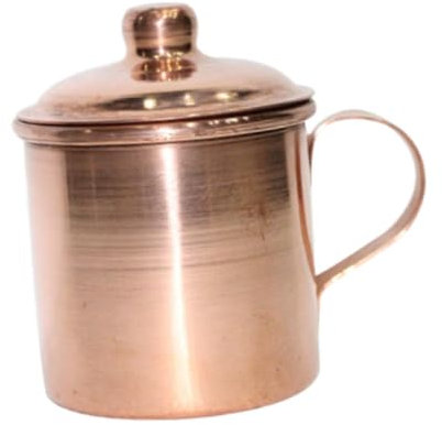 F Fityle Taza de té de Cobre Hecha a Mano, Vaso de Agua portátil, Taza de té de Cobre Puro Grueso, Taza de Cobre para Boda en casa