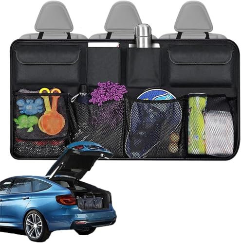DAYKET Kofferraum Organizer Auto Aufbewahrungstasche für Ford Ka Mk2, Hängend Kofferraumtasche Faltbar Kofferraum Taschen ZubehöR