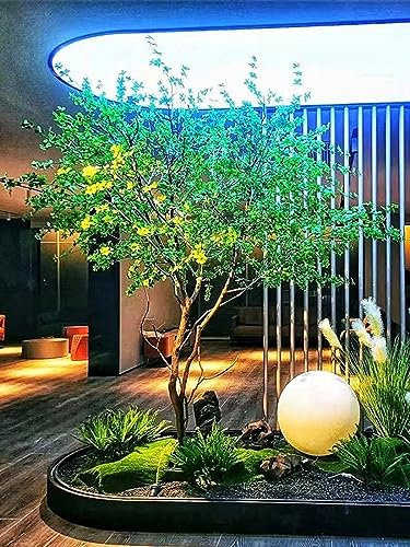 erkebspm Olivier simulé Grande Plante Verte bionique du Sol au Plafond Décoration de Paysage intérieur et extérieur Aménagement paysager de fenêtre Faux Arbre H 1,8 M / 5,9 Pieds