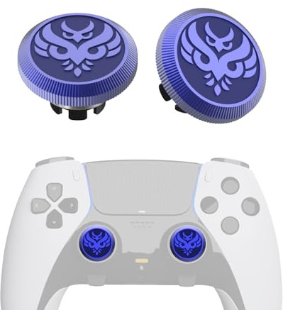 KD.FLY Lot de 2 joysticks en métal pour manette PS5 Edge, kit de remplacement pour manette PS5 DualSense Edge, accessoires de joystick en aluminium métallique, chouette