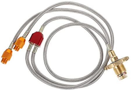 Warmhm Propanschlauch Für Camping Gasschlauch Outdoor Grill Propantank Adapter Gas Gastank-anschluss Für Camping Grillen Picknick Wandern Angeln Jagen Familienfeiern