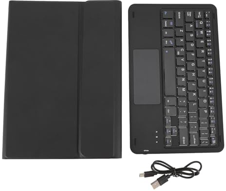 Mtlavishness Tablet Case With Touchpad Adjustable Viewing Angle Wireless Detachable Keyboard Cover Ideal For Home Office And Travel Use Compatible With Fire HD 10 10 Plus 10.1