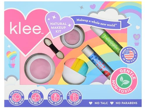 Klee Naturals Mineral Makeup Kit. Gentle and Non-Toxic. Kid-Friendly. Made in USA. (After the Rain)