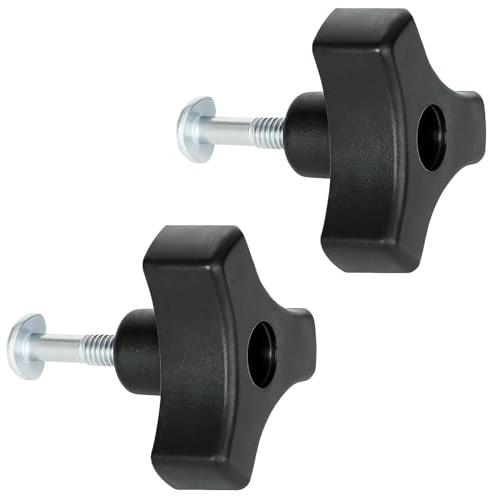 tiyiyok 2 Stück Rasenmähergriff Flügelmutter Schraube, Rasenmäher Griff Knöpfe Mutter Schraube, Rasenmäher Griffschrauben Set, Universell für Rasenmäher, Universal Lawnmower Accessory