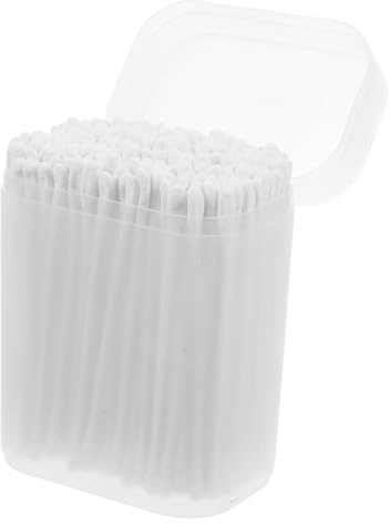 CALLARON 200piezas Bastoncillos De Algodón Para Bebés Con Doble Punta Multifuncción Para Cuidado Infantil Maquillaje y Limpieza Precisa Diseño Seguro y Cómodo Color Blanco