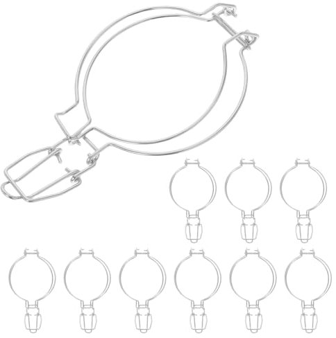 Healifty 10stücke Edelstahl Glasgefäß Verschlussbügel Metallverschlüsse Für Einmachgläser Robust Langlebig Und Vielseitig Einsetzbar Für Zuhause Und Gastronomie