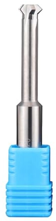 1PC Fasenfräser Schwalbenschwanzfräser 2-Flöten 90° Fasenfräser Φ1,5/2,5 mm for Aluminiummaterialien(1.5 * 90°*3*D4*50L*2T)
