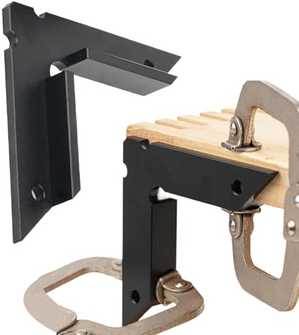 Krmoau Tendeur d'angle à 90° - Pinces à onglet à 90 degrés pour le travail du bois - 2 pièces - Outil d'angle pour un alignement précis dans la construction de cadres, la construction de meubles, la