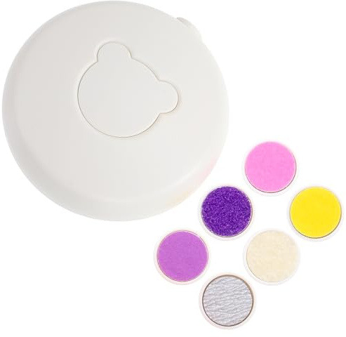 NOLITOY Kit de Manucure Électrique Portable pour Soin Sûr des Ongles des Garçon et Filles with Tête de Coupe de Rechange et Brosse Outil Léger en Abs pour Garçon et Filles