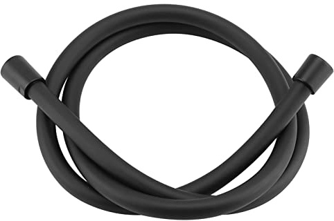 Zerodis Biegung Duschschlauch 60, Duschschlauch, Duschschlauchersatz, Kleberspiegel, Vernis, Schwarz, Zoll für, Duschschlauchersatz
