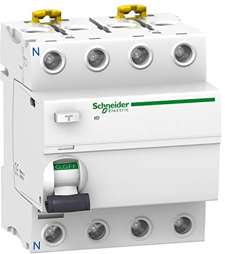 Schneider Electric - Acti9, iID interrupteur différentiel 4P 25A 30mA type AC - A9R11425