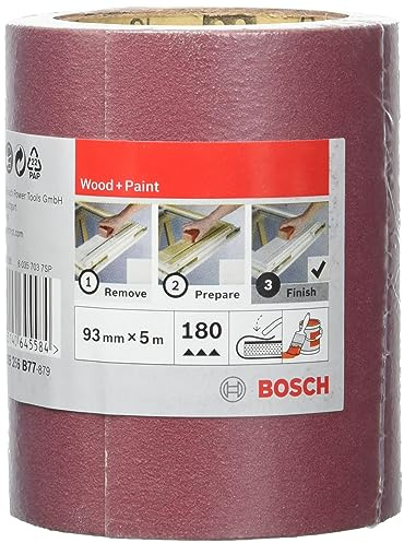 BOSCH Schleifrolle Rot 93mmx5m K180, 2609256B77