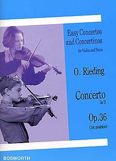 Verlag Bosworth Concertino D-DUR OP 36 - arrangiert für Violine - Klavier [Noten/Sheetmusic] Komponist: RIEDING Oskar