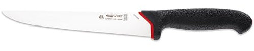 Giesser seit 1776 - Made in Germany - Stechmesser rutschfest PrimeLine, Klinge 21 cm, schwarz, scharfes Metzgermesser spülmaschinenfest, rostfrei