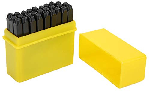 Kohlenstoffstahl 3mm Stahl Briefmarken Punch Set Alphabet/Zahlen Punch Metall Stempel Handwerk Werkzeug Kit(letter)