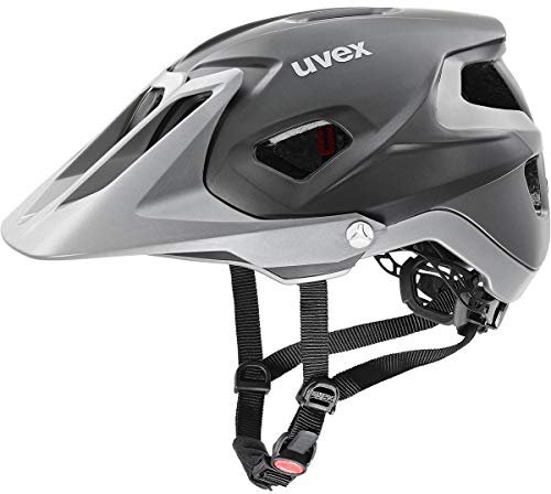 uvex quatro integrale - extrem leichter MTB-Helm für Damen und Herren - individuelle Größenanpassung - verstellbarer Schirm - grey matt - 52-57 cm