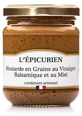 L'Épicurien - Moutarde en Grains au Vinaigre Balsamique et au Miel