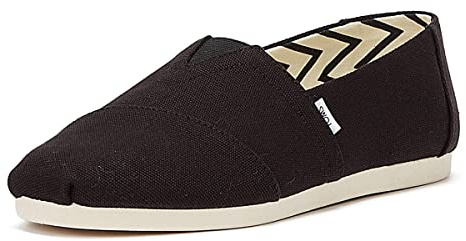 TOMS Alpargata Cotton Canvas Mens Black Espadrilles-UK 11 / EU 45