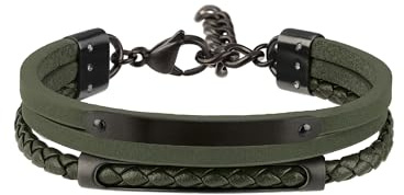 Breil Sammlung B MIX, Armband Herren aus STAHL | Sammlung B MIX, Armband, Maße 23 cm, Schmuck als Geschenkidee Herren