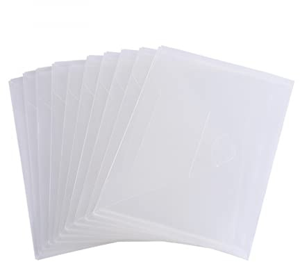 10 Pack Stempel und Matrizen Aufbewahrungstasche,8,75x6 Zoll Große Kunststoff-Aufbewahrungsumschläge Transparente Kunststoffordner für Stanzformen Schablonenprägung Handwerk für Craft Organizer Holder
