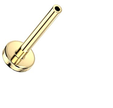 Paula & Fritz® Push-In ERSATZ Labret Stud Stab Mehrfarbig Titan-IUM Grade 23 Gewindelos Kombinierbar Threadless Press-Fit Madonna Medusa Monroe Tragus