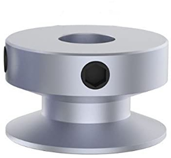 CHANCS 20 mm Einrillen-Riemenscheibe, 6 mm, feste Bohrung, Riemenscheibe für Bohrmaschinen, 6 mm PU-Rundriemen