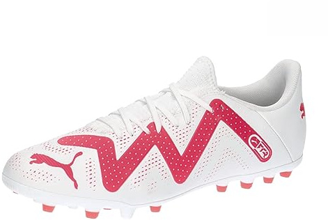 Botas de Fútbol para Adultos Puma Future Play MG Blanco Fucsia