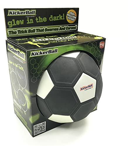 Kickerball Glow el balón con Efecto Que Brilla en la Oscuridad -tamaño de balón estándar. EL Original anunciado en TV