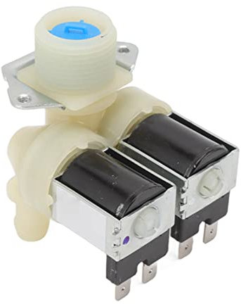 Waschmaschinen-Wasserventil, Doppelkopf-Magnetventil für Waschmaschinen-Ersatzwaschwassereinlasswert Einfach zu Installierendes Waschmaschinenzubehör