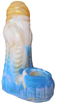Bad Dragon - Knotted Dog Monster Sleeve Monster Dildo Penismanschette mit Penisring realistischer Silikondildo als Penisverlängerung Sexspielzeug vaginal und anal (Taurus)