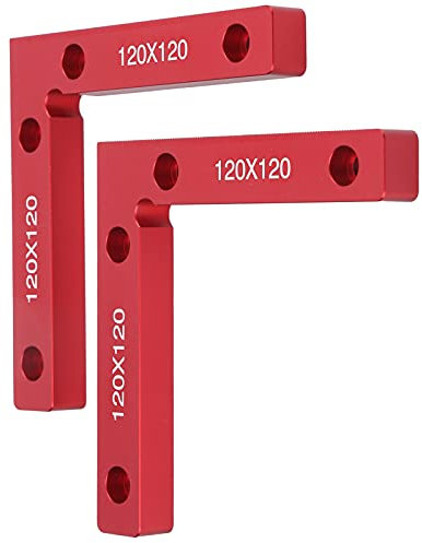 Abrazadera L de 90 grados, accesorio de carpintero Abrazaderas de clip de ángulo recto para carpintería Abrazaderas de esquina para carpintería para vidrio para todos los materiales sólidos como plá
