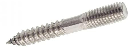 ACTON Patte à vis - Filetage bois/métaux - Inox A2 10x100 mm - Boîte de 50 - Collier de serrage