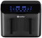 Scheffler Heißluftfritteuse 2 kammern 9L (2x4.5L), 2000W Airfryer mit 2 Fächer, Doppelkammerh, Dual Cook & Sync Finish, 8 Programme, Touchscreen, Air Fryers Heissluftfriteuse XXL Friteuse Ohne öl
