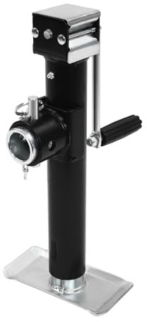 Wagenheber 1T, Anhängerheber Stahl Hubhöhe 26cm Griff Abnehmbar 19 x 9,7cm Basis Rangierwagenheber