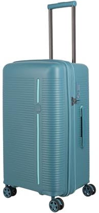 Travelite 4-Rad Hartschalenkoffer mittelgroß 74 Liter, Trunk Koffer, Gepäck Serie Roomer: Hartschalen Trolley mit Dehnfalte + TSA Kombinationsschloss, 66 cm (kein Sperrgepäck)