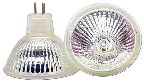 UGEFKMQ Faro Piccolo Mini MR16 220V 20W 35W 50W Lampadina Alogena GU5.3 MR16 Dimmerabile Lampada Alogena Riflettore Bianco Caldo,50 W,4 Pezzi