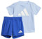 adidas ESSENTIALS T-SHIRT SET, Tuta Unisex - Bimbi 0-24, GLOW BLUE F19/white,