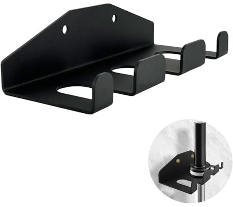 VANROUG Gym Organizer Barbell Holder - Vertical Wall Mounted Barbell Storage, Olympic Bar Hanger for Home, Commercial, Garage, Gym