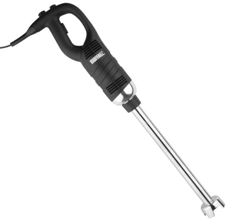 Buffalo Heavy Duty Variable Speed Stick Blender 120Ltr 500mm FS442, Black | Ergonomic hand-grip reduces fatigue during heavy-duty commercial food prep while restoring blender performance swiftly.
