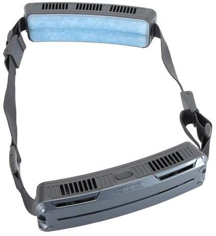 Ventilador de Cintura Portátil, Ventilador de Cuerpo Recargable USB, Refrigeración de área Grande, Ventilador de Refrigeración de Verano Manos Libres con 3 Velocidades, para