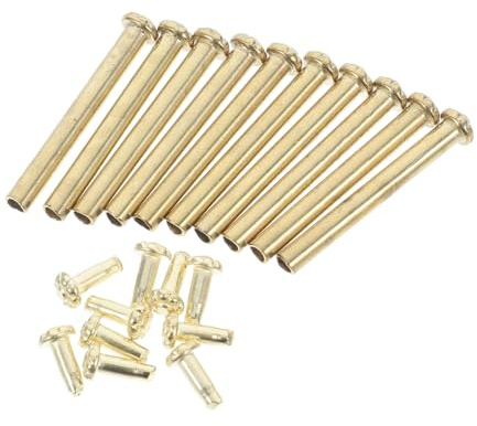 FUNOMOCYA Remache del Eje del Ventilador Plegable con Anilla 10 Piezas Kit De Reparación para Ventiladores De Mano Accesorios De Clavos Metálicos para Sustitución Y Bricolaje Fácil Instalación