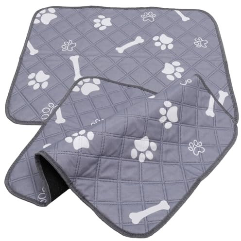 HANABASS 2 Stücke Waschbare Hunde-urin-Pads Für Welpen Urin-Einlagen Für Kleine Hunde Wiederverwendbare Trainingspads rutschfeste Matte Absorbierende Haustier-Pads