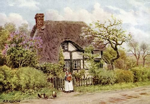 GKAZGQPR Berühmte Gemälde Gemälde Fotodruck Drucken Ölgemälde Flieder und Blüten Harvington von Alfred Robert Quinton Bilder Deko Kunstwerk für Wohnzimmerdekoration 60x90cm
