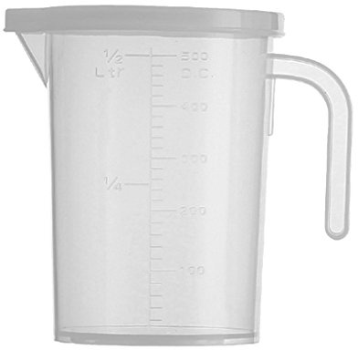 Transparent Kitchen Liquid Scale Measuring Cup Graduated Beaker 500ml
