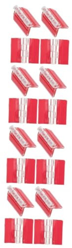 Uonlytech 16pièces Charnières Autocollantes Transparentes Multi-fonctionnelles Pour Boîtes Et Meubles Charnières Acrylique