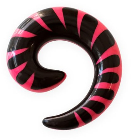 Fly Style 1 Paar Acryl Dehnungsspirale Expander Dehnspirale Dehnschnecke Dehnungssichel Piercing