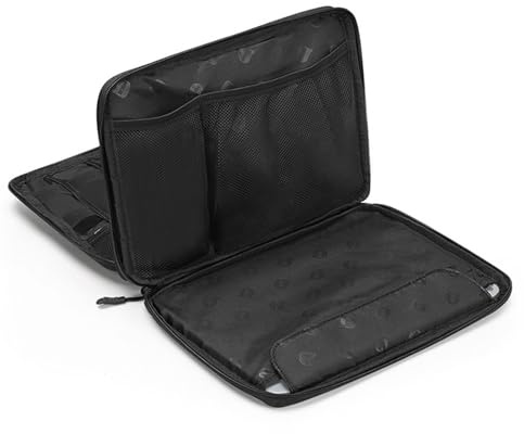 Zasjon Organizador Cables Viaje, Impermeable Bolsa para Cables Portátil Viajes Accesorios Estuche Cables y Cargadores Universal para Tableta, Adaptadores, Powerbank, Negro