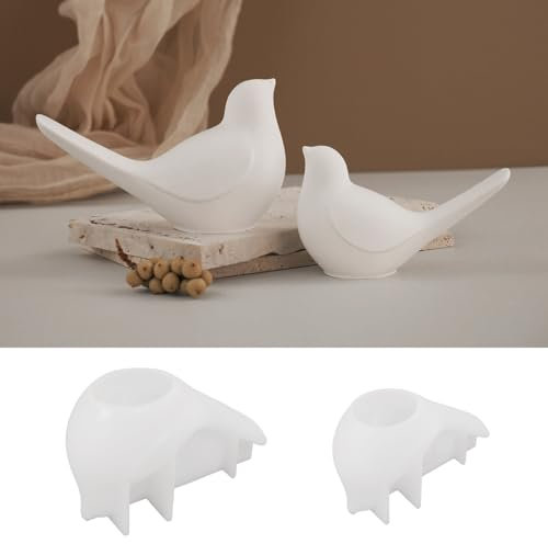 LUMOOM 2 Stück Silikonformen Gießformen Vogel, Gießformen Silikon Frühling zum Gießen, Vogel Gips zum Gießen GiessformenGiessformen, 3D Sommerdekorationsgegenstände